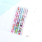 6 pcs/set Cute Gel Pens 0.38mm