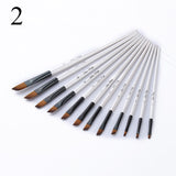 12pcs Nylon Hair Wooden Handle
